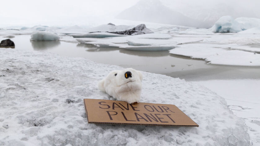 polar-bear-mask-on-a-glacier-with-a-message-